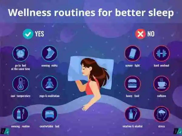 Wellness routines for better sleep